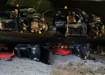 Makinat të bëra copash, dalin pamjet e aksidentit tragjik ku humbën jetën dy motrat Dhimaku!