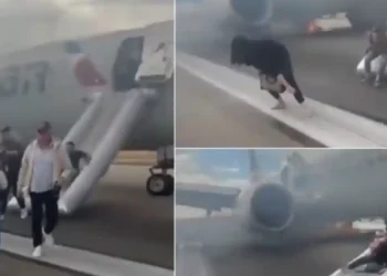 Panik në aeroport/ Avioni pëson defekt, pasagjerët evakuohen përmes ‘rrëshqitëseve emergjente’